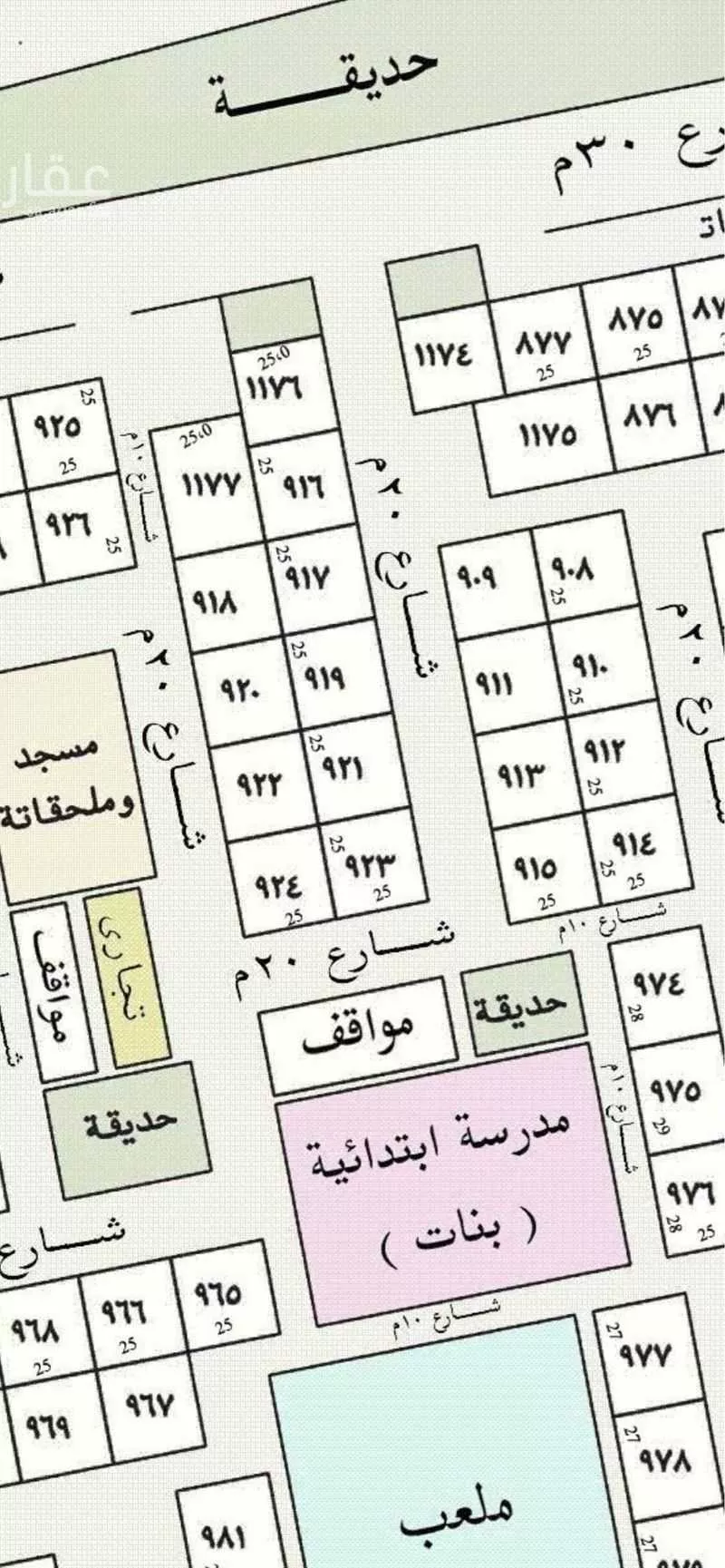 أرض للبيع في حي السعودية, مدينة حوطه بنى تميم, منطقة الرياض 1 صورة