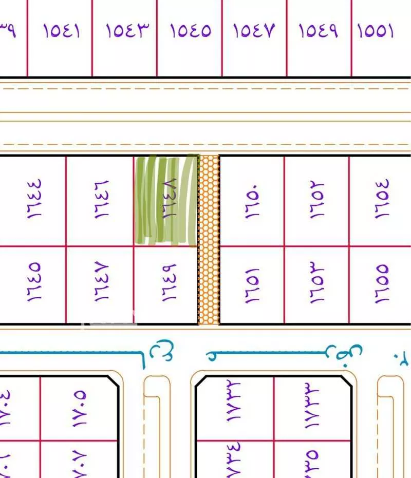 أرض للبيع في شارع اسيد بن ثعلبة, حي قرطبة, مدينة حفر الباطن, المنطقة الشرقية 1 صورة