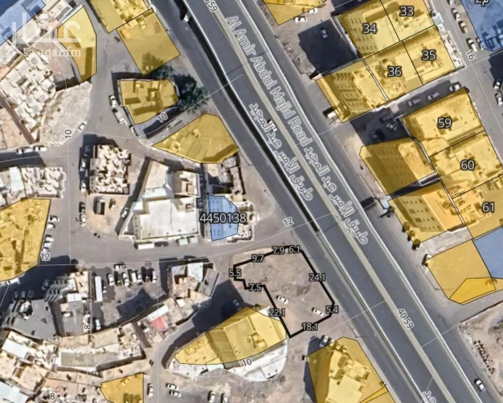 أرض للبيع في شارع الامير عبدالمجيد, حي الظاهرة, مدينة المدينة المنورة, منطقة المدينة المنورة 1 صورة