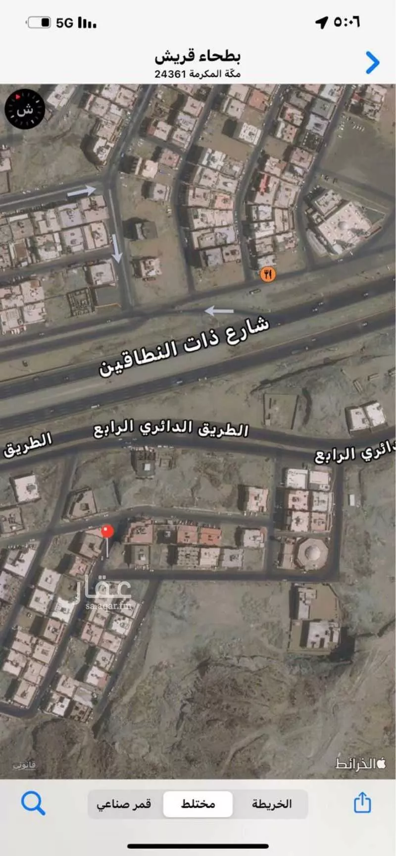 أرض للبيع في شارع أبو إسحاق الفزاري ، حي بطحاء قريش ، مكة ، منطقة مكة المكرمة 1 صورة