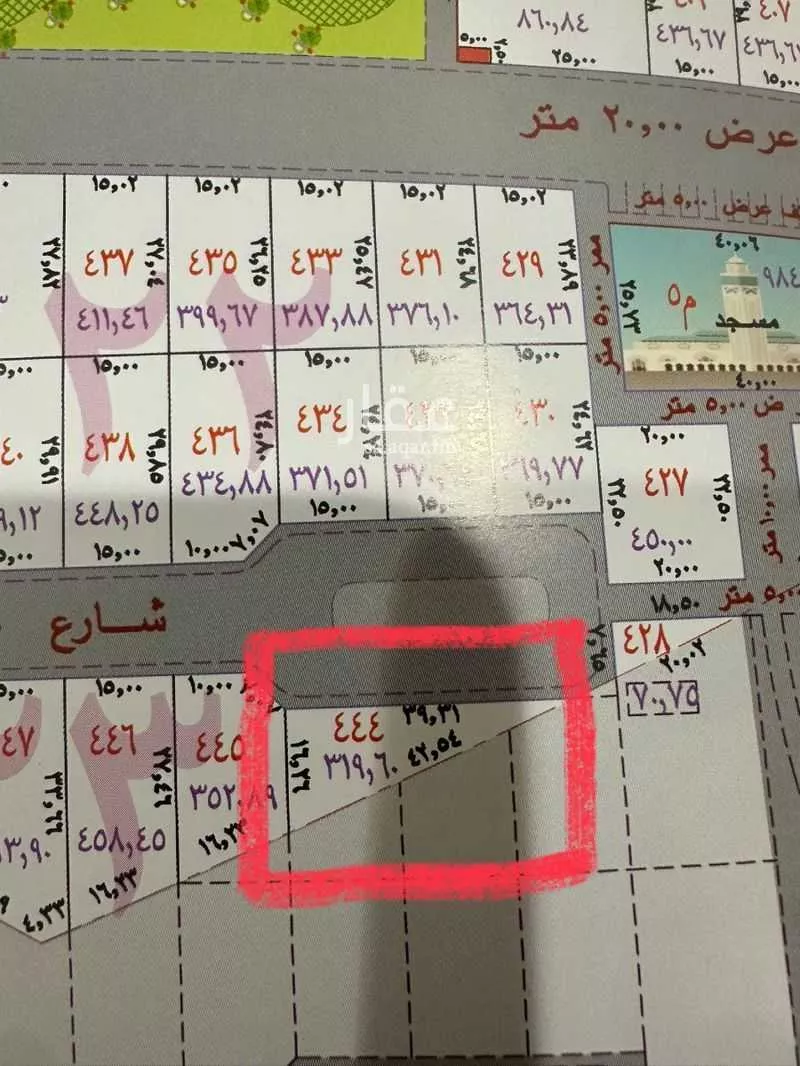 أرض للبيع في شارع الخزامى, حي الخزامى, مدينة عنيزه, منطقة القصيم 1 صورة