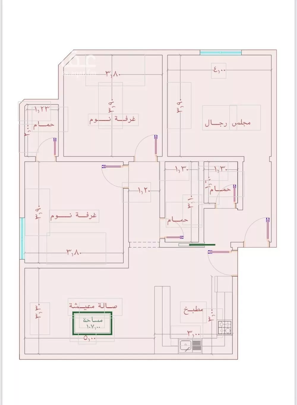 شقة للبيع في شارع الامير عبدالمجيد, حي الصواري, مدينة جدة, منطقة مكة المكرمة 1 صورة