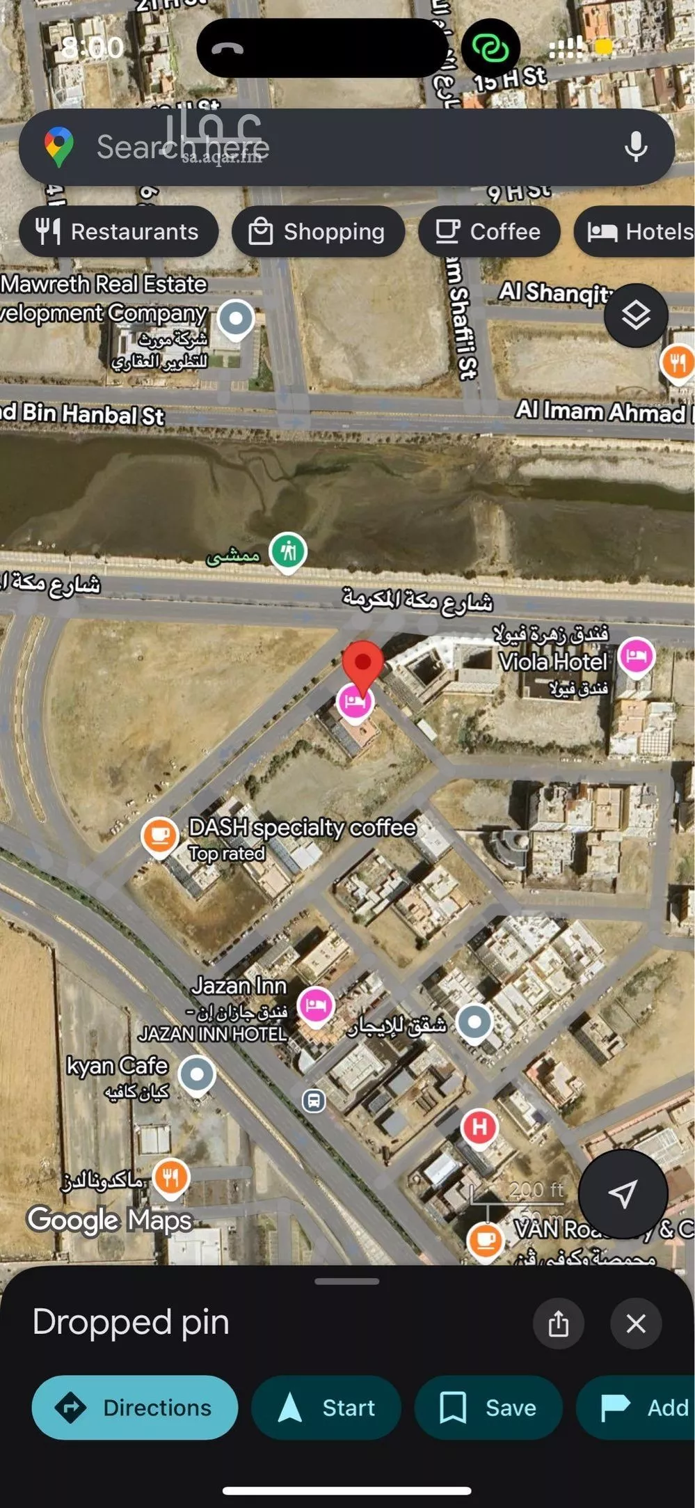 أرض للإيجار في شارع الساجع, حي الشاطئ, مدينة جازان, منطقة جازان 1 صورة