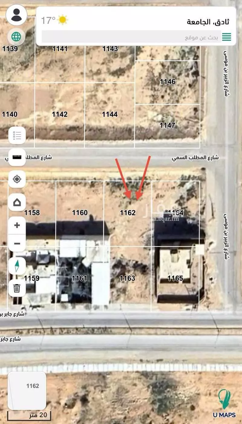 أرض للبيع في شارع المطلب السهمي, حي الجامعة, مدينة ثادق, منطقة الرياض 1 صورة