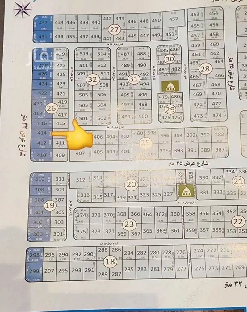 أرض للبيع في شارع سعيد بن نفيل(رضي الله عنه), حي الشراع, مدينة جدة, منطقة مكة المكرمة 1 صورة