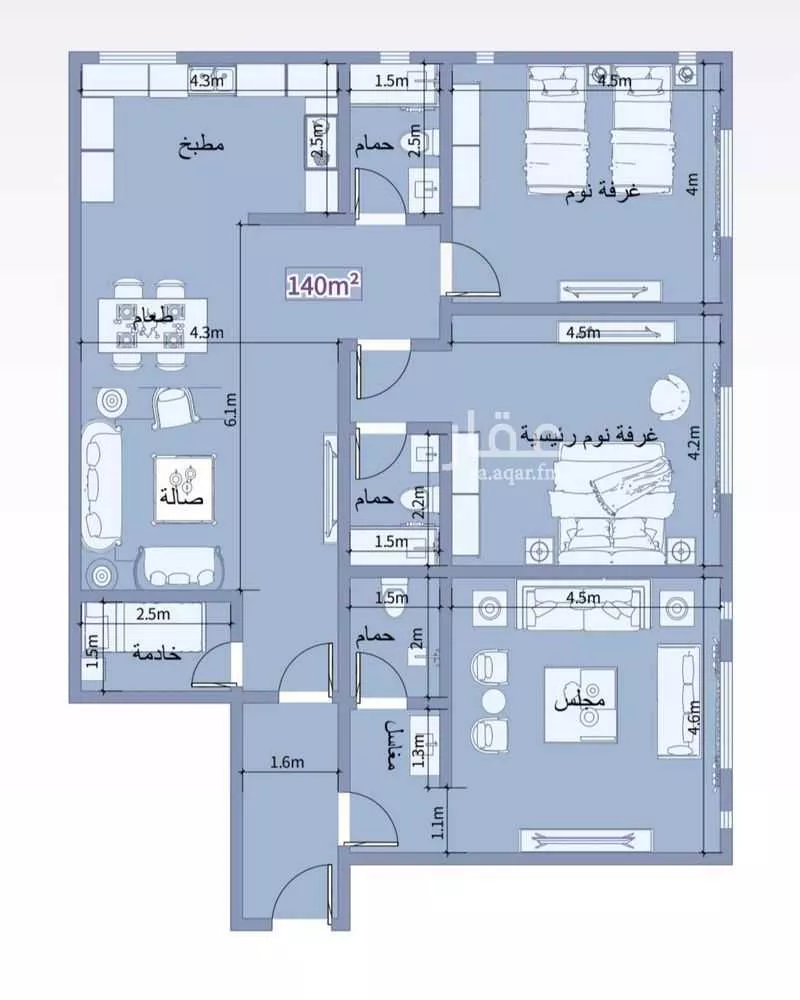 شقة للبيع في شارع خضر افندي, حي الزهراء, مدينة جدة, منطقة مكة المكرمة 1 صورة