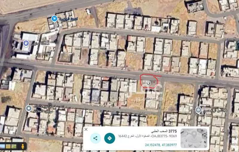 أرض للبيع في شارع المحب الحلبي, حي اليرموك, مدينة الخرج, منطقة الرياض 1 صورة