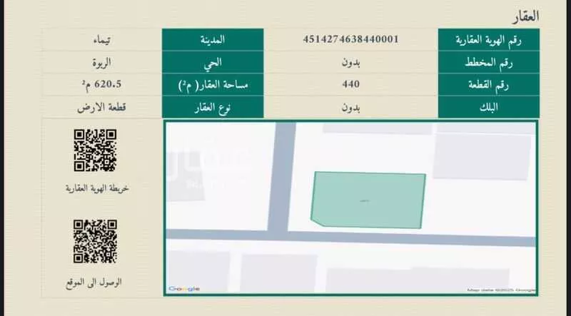 أرض للبيع في شارع 3861072, حي الربوة, مدينة تيماء, منطقة تبوك 1 صورة