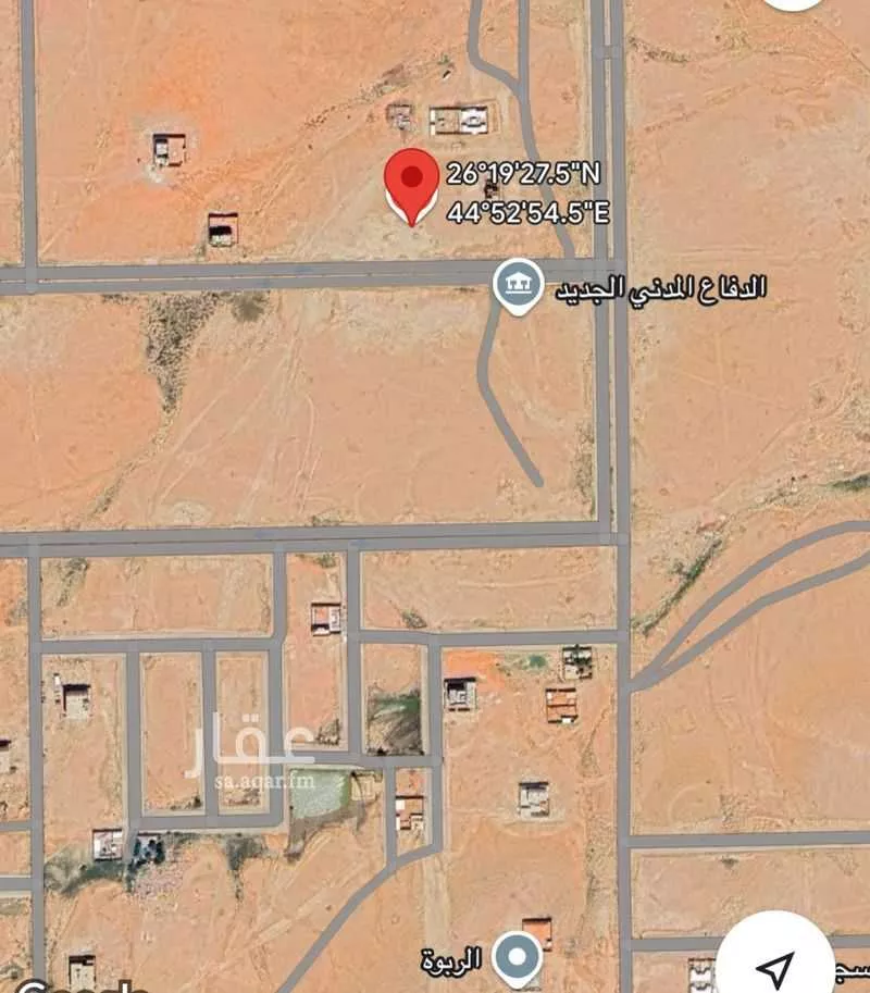أرض للبيع في شارع شارع جبله بن الحارث, حي حطين, مدينة الزلفى, منطقة الرياض 1 صورة