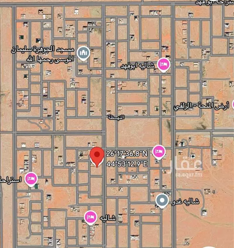 أرض للبيع في حي النهضة, مدينة الزلفى, منطقة الرياض 1 صورة