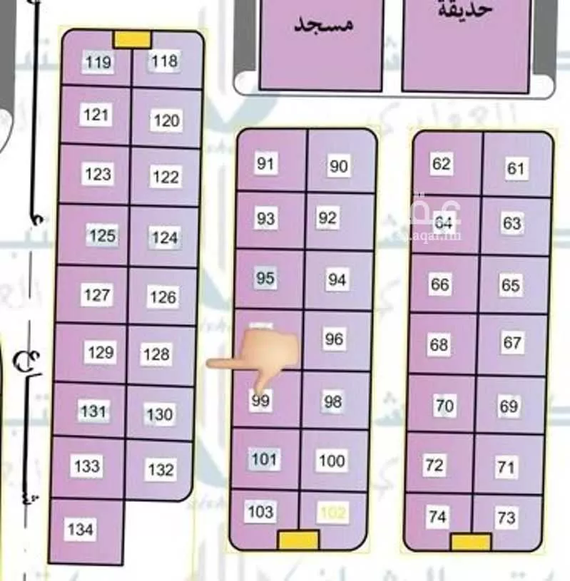 أرض للبيع في شارع ضحاك بن حارثة السلمي ، حي هجر الخامس ، الجفر ، الاحساء 1 صورة