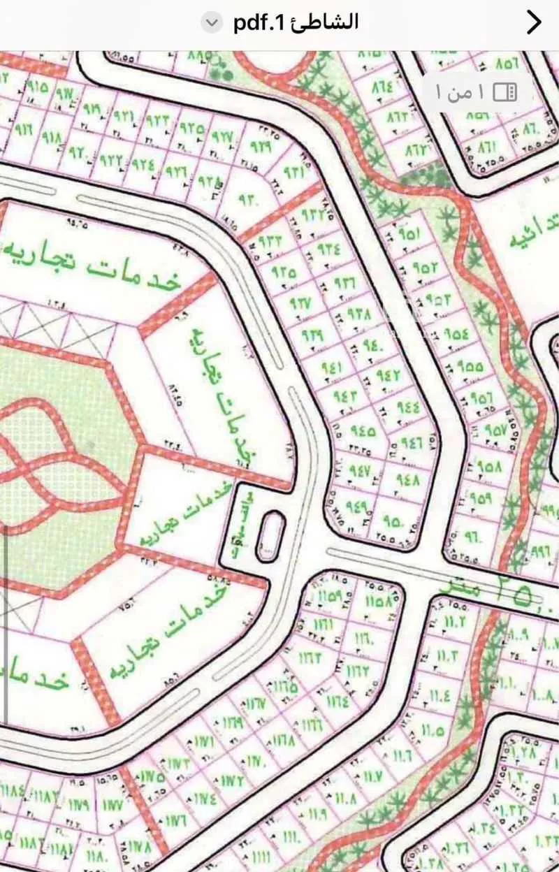 أرض للبيع في حي الشاطئ 1, مدينة القنفذه, منطقة مكة المكرمة 1 صورة