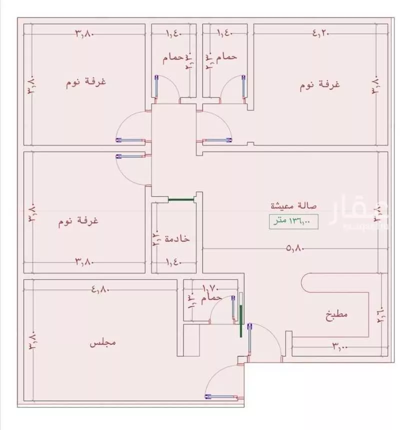 شقة للبيع في شارع السامر, حي الواحة, مدينة جدة, منطقة مكة المكرمة 1 صورة