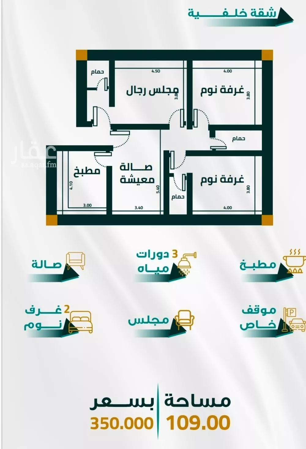 شقة للبيع في شارع ابو ذر الغفاري, حي الفيحاء, مدينة جدة, منطقة مكة المكرمة 1 صورة