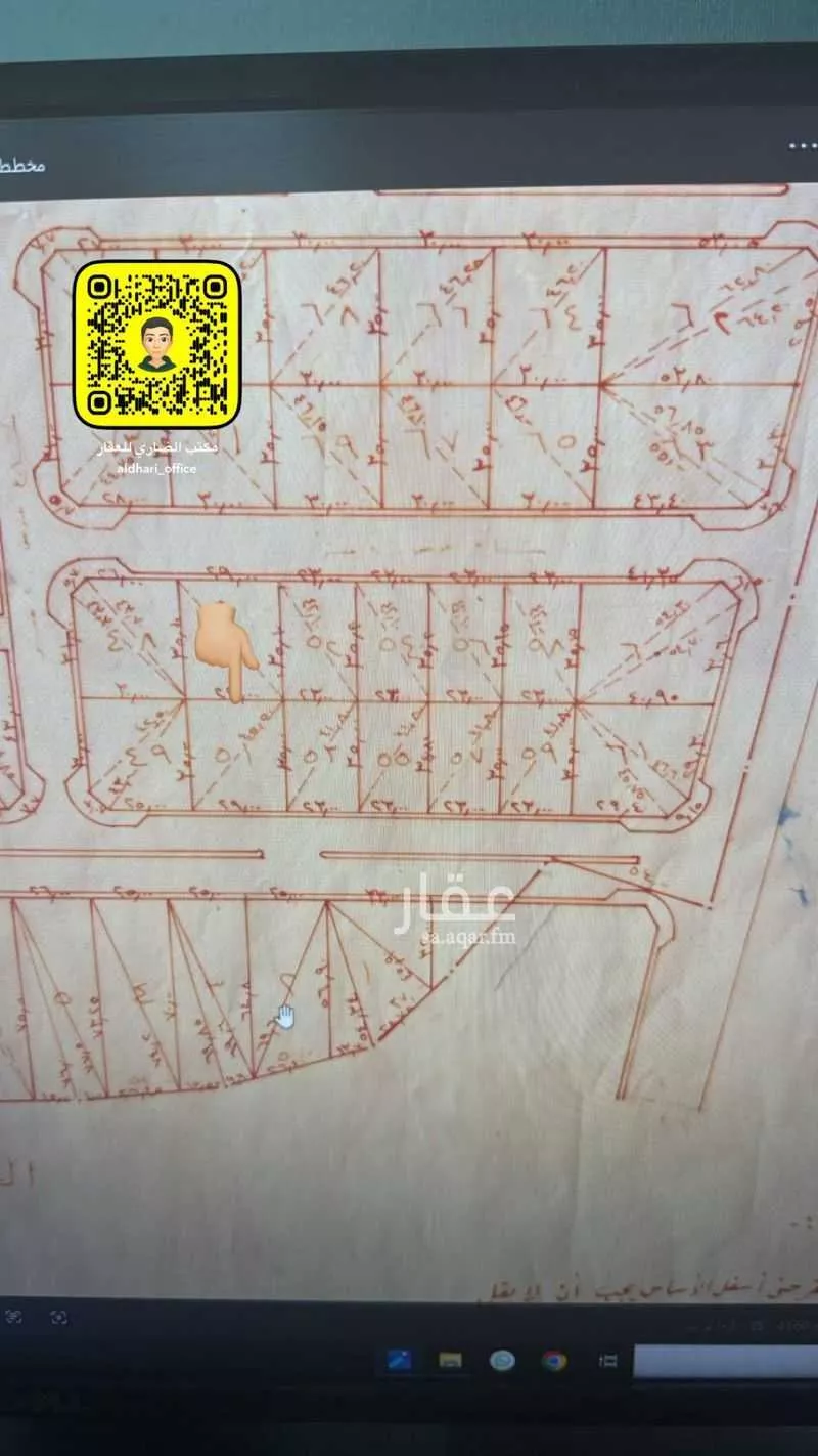 أرض للبيع في شارع الشيخ عمر بن سليم, حي الوفاء, مدينة عنيزة, منطقة القصيم 1 صورة