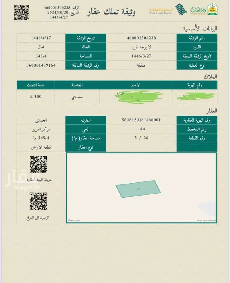 أرض للبيع في شارع الجمش السريع, حي الطرفيه, مدينة الطرفيه, منطقة الرياض 1 صورة