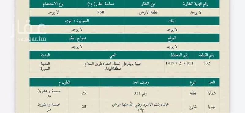 أرض للإيجار في شارع خالده بنت الاسود, حي طيبة, مدينة المدينه المنوره, منطقة المدينة المنورة 1 صورة