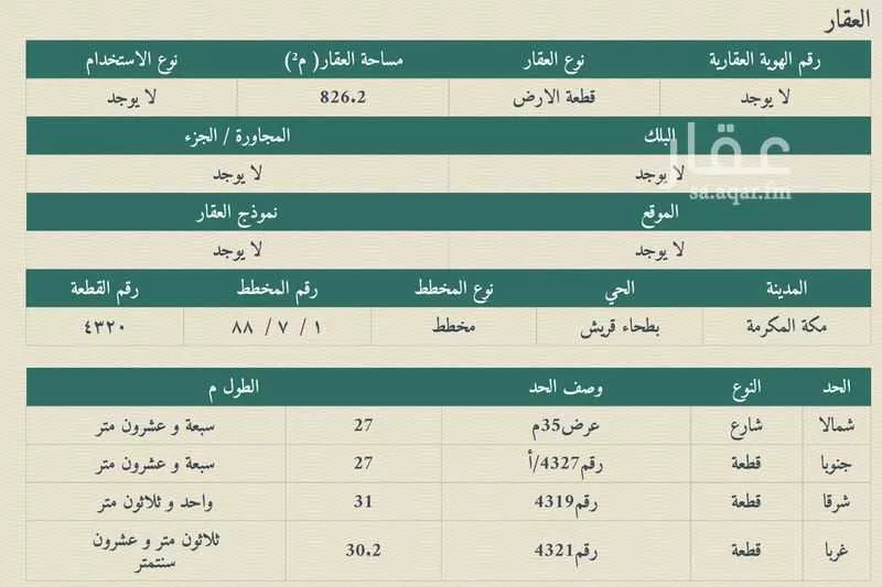أرض للإيجار في شارع ابو العاص بن الربيع, حي السوق الجديد, مدينة مكه المكرمه, منطقة مكة المكرمة 1 صورة