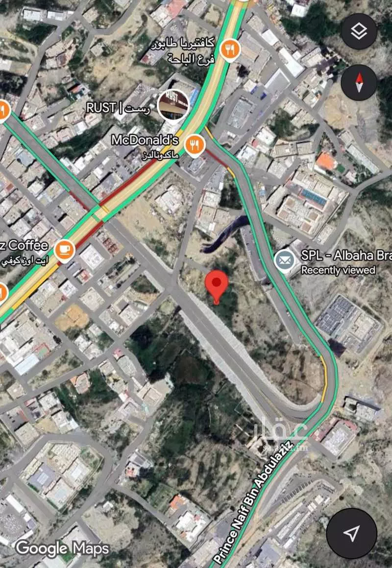 أرض للبيع في شارع شارع الامير سلطان بن عبدالعزيز, حي النزهة, مدينة الباحة, منطقة الباحة 1 صورة