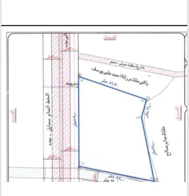 أرض للإيجار في شارع الطوال 1820 ، النصب ، محايل 1 صورة