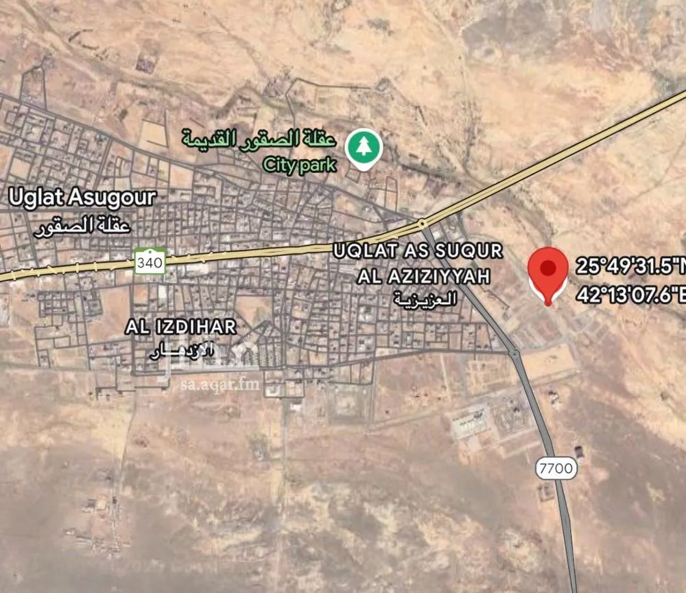 مزرعة للبيع في حي الريان, مدينة عقلة الصقور, منطقة القصيم 1 صورة