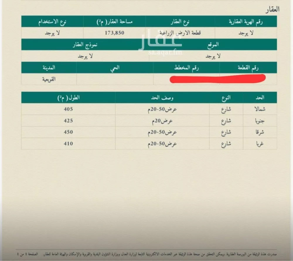 أرض للبيع في حي الحاوي, مدينة الحاوي, منطقة الرياض 1 صورة