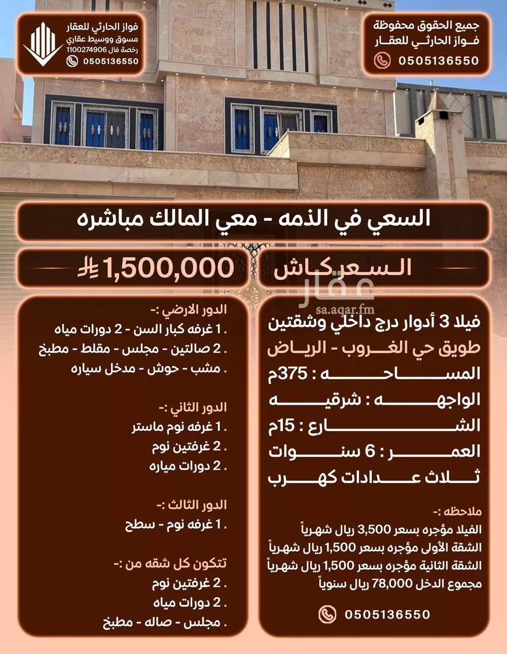 فيلا للبيع في شارع محمد بن عبدالحكيم, حي طويق, مدينة الرياض, منطقة الرياض 1 صورة