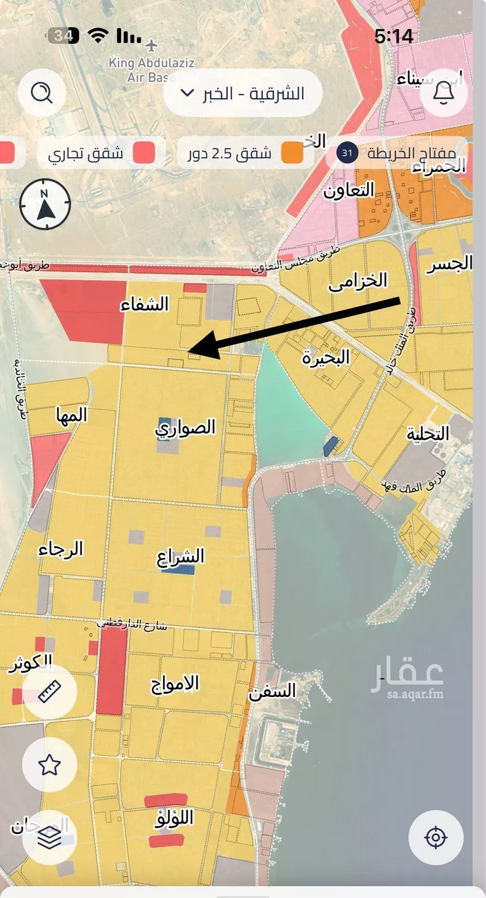 أرض للبيع في شارع ٤٣٤, حي الشفاء, مدينة الخبر, المنطقة الشرقية 1 صورة