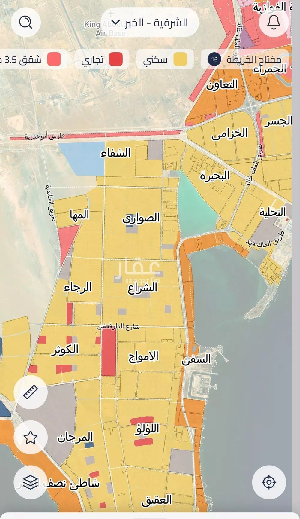 أرض للبيع في شارع الفضل بن احمد , حي اللؤلؤ, مدينة الخبر, المنطقة الشرقية 1 صورة