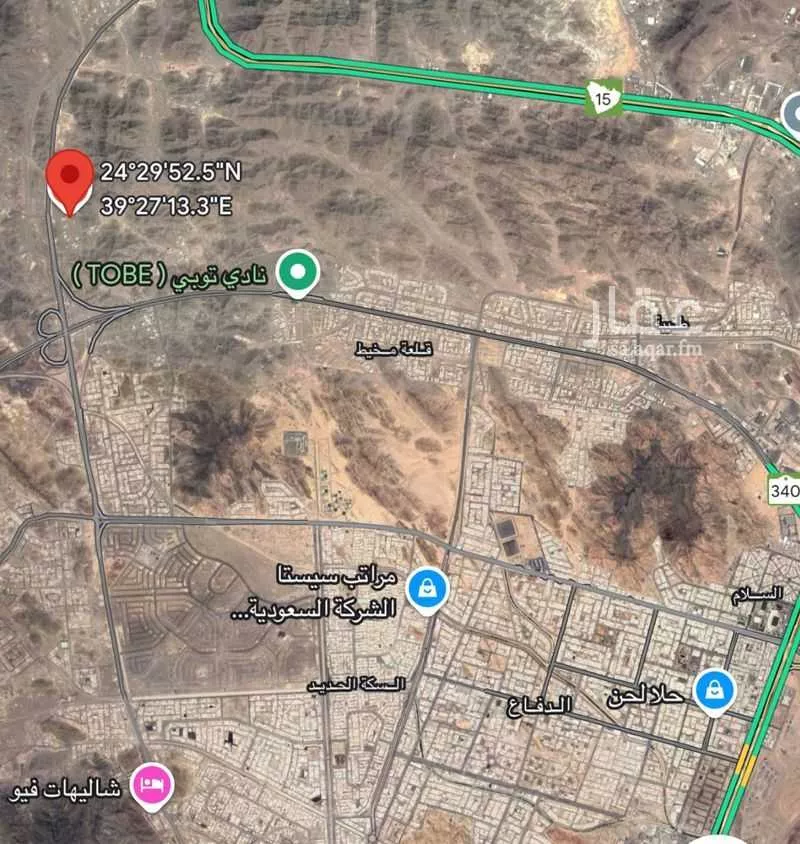 أرض للبيع في شارع سلمى بنت قيس النجاريه, حي طيبة, مدينة المدينه المنوره, منطقة المدينة المنورة 1 صورة