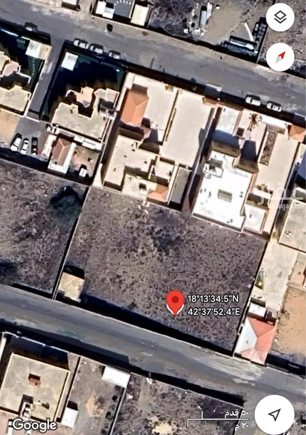 أرض للبيع في شارع مياسر, حي الروضة, مدينة أبها, منطقة عسير 1 صورة