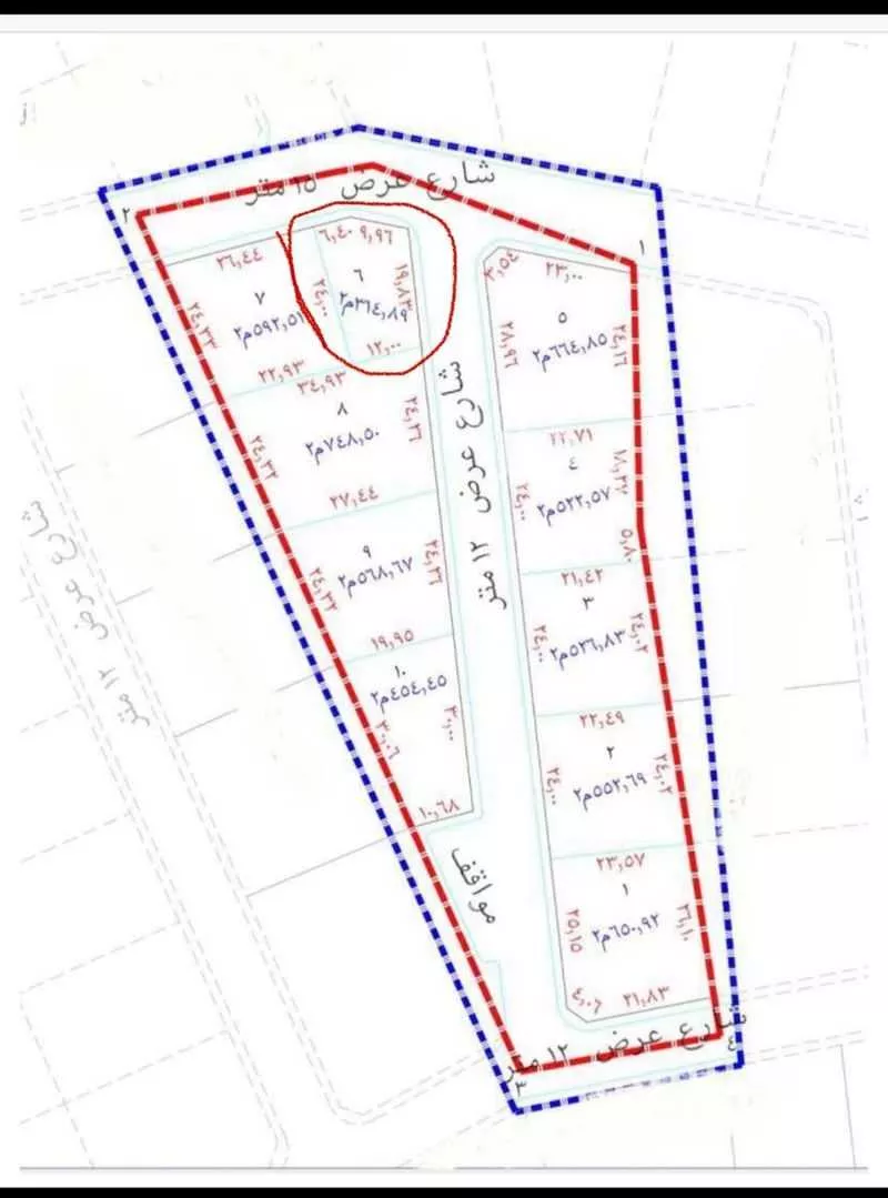 أرض للبيع في شارع احمد بن محمد الطبري ، خميس مشيط ، خميس مشيط 1 صورة