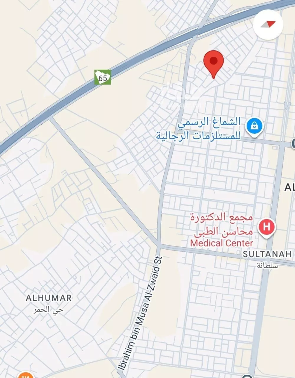 أرض للبيع في شارع ابي علي الفارسي, حي النخيل, مدينة بريدة, منطقة القصيم 1 صورة