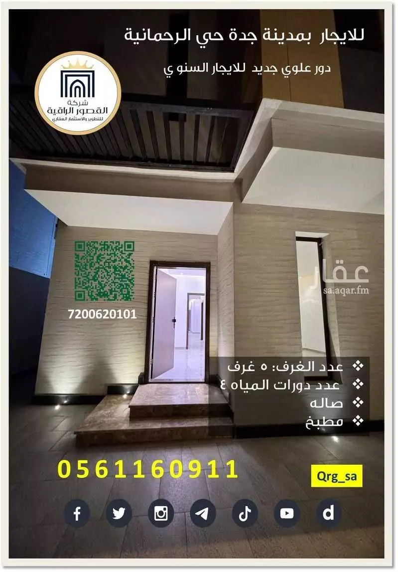 شقة للإيجار في شارع محمد السمعاني, حي الرحمانية, مدينة جدة, منطقة مكة المكرمة 1 صورة