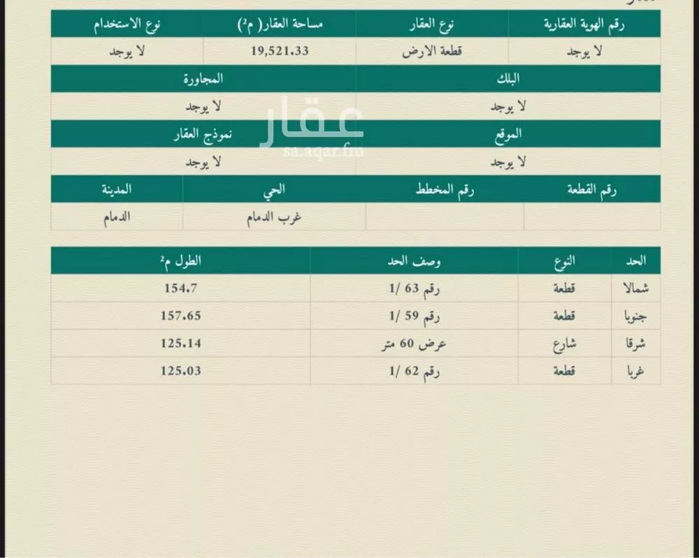 أرض للبيع في شارع الدمام 1009, حي الصناعية الثانية, مدينة الدمام, المنطقة الشرقية 1 صورة