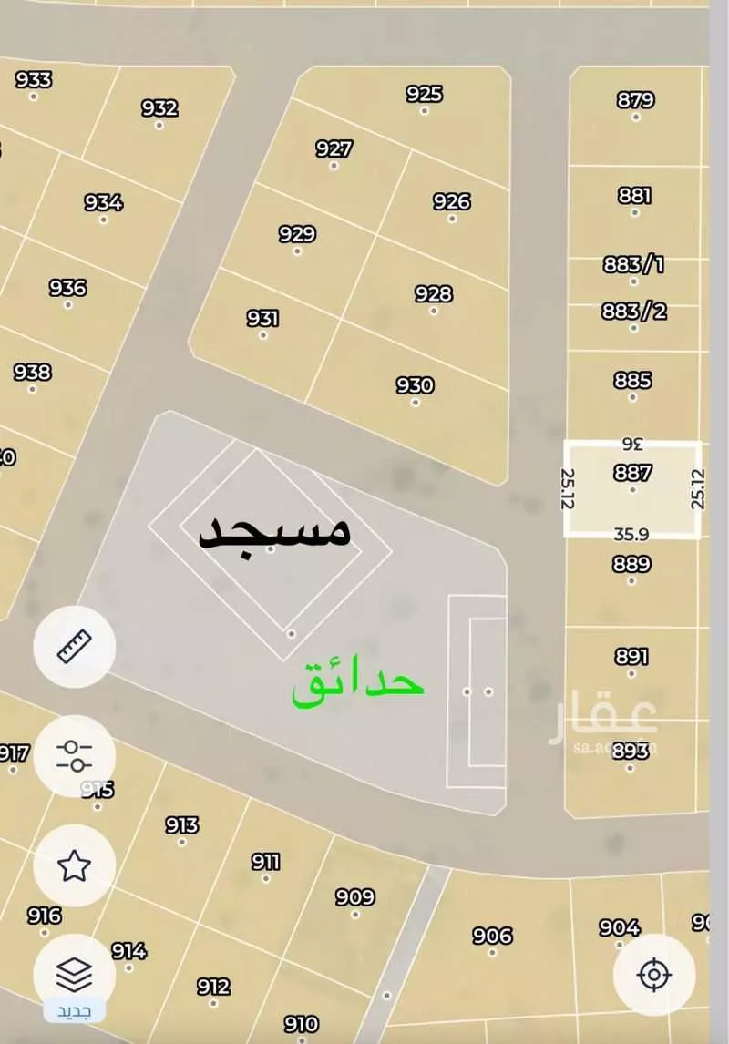 أرض للبيع في شارع العام, حي الندى, مدينة جدة, منطقة مكة المكرمة 1 صورة