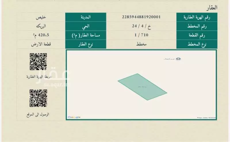 أرض للبيع في شارع ابي مروان بن سراج, حي المكسر (العقيله), مدينة المكسر (العقيله), منطقة مكة المكرمة 1 صورة