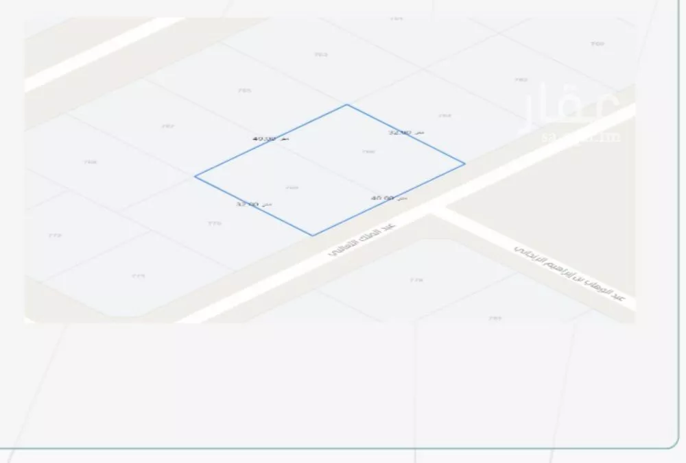 أرض للبيع في شارع شارع 139 أ, حي الرحاب 2, مدينة جازان, منطقة جازان 1 صورة
