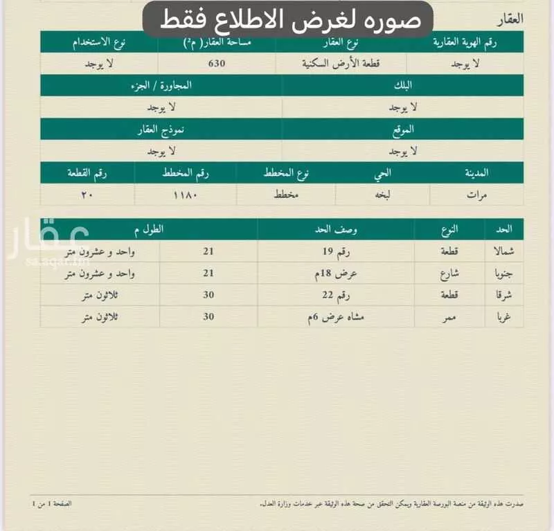 أرض للبيع في شارع 736636, حي النزهة, مدينة لبخه, منطقة الرياض 1 صورة