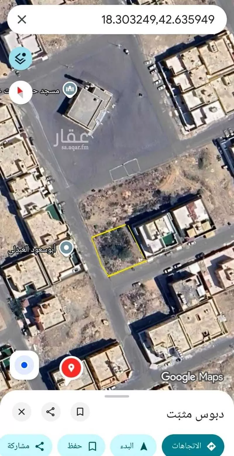 أرض للبيع في شارع محمد طاهر العقيلي, حي النور, مدينة خميس مشيط, منطقة عسير 1 صورة