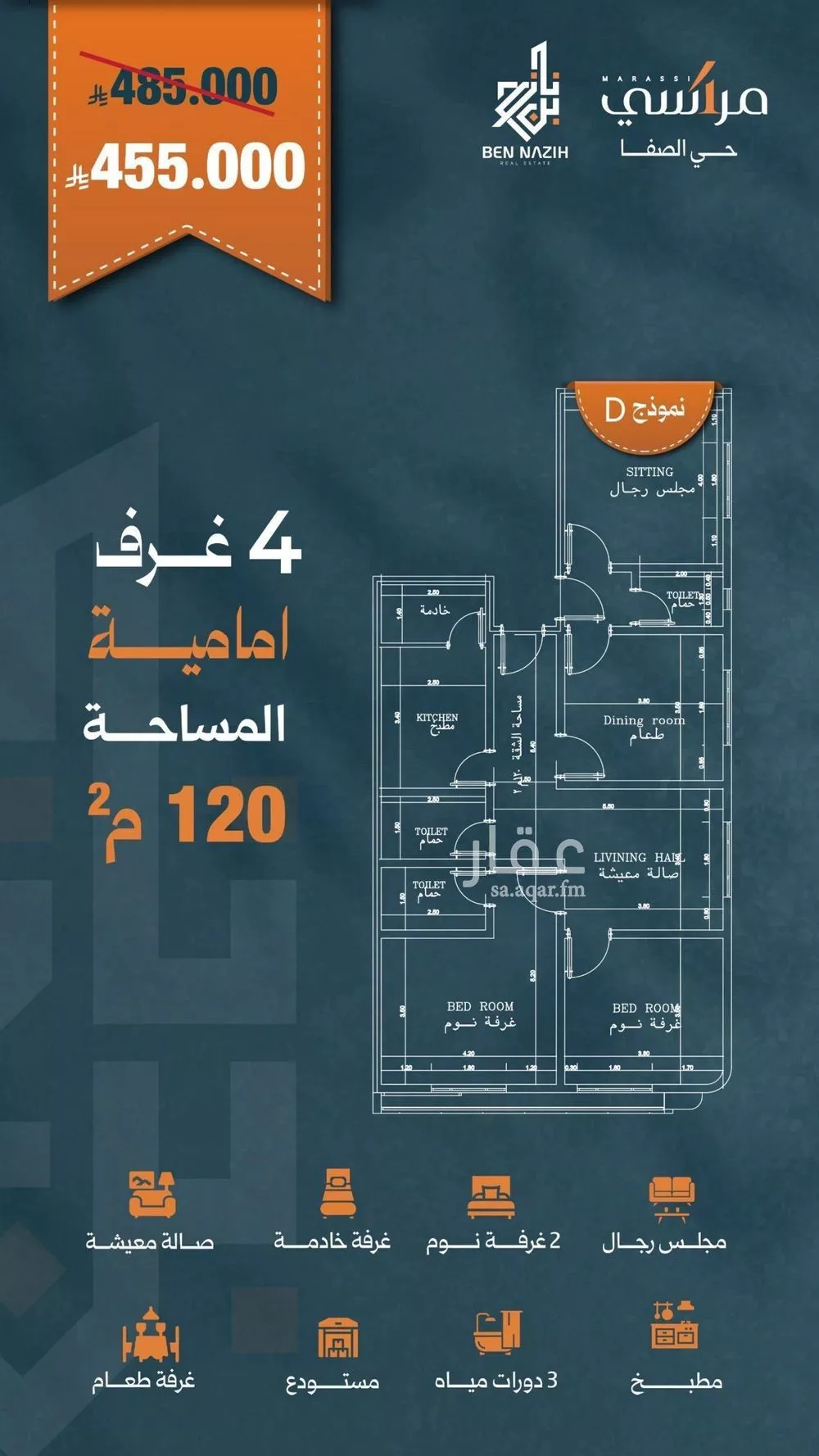 شقة للبيع في شارع زياد الأحرش, حي الصفاء, مدينة جدة, منطقة مكة المكرمة 1 صورة