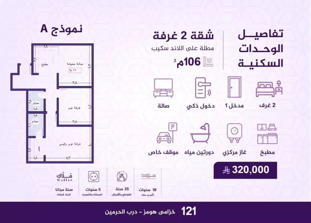 شقة للبيع في شارع احمد بن عيسى الرومي, حي الفيحاء, مدينة جدة, منطقة مكة المكرمة 1 صورة