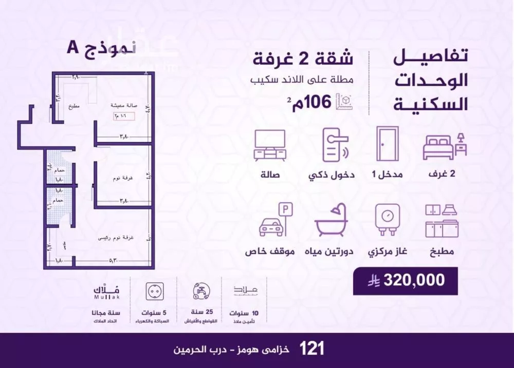 شقة للبيع في شارع احمد بن عيسى الرومي, حي الفيحاء, مدينة جدة, منطقة مكة المكرمة 1 صورة