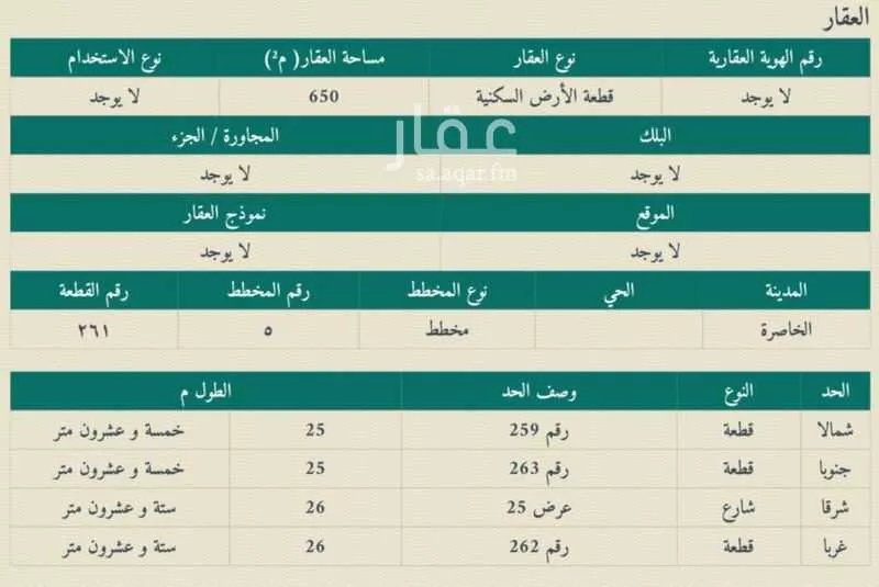 أرض للبيع في شارع طريق مكة المكرمة, مدينة الخاصره, منطقة الرياض 1 صورة