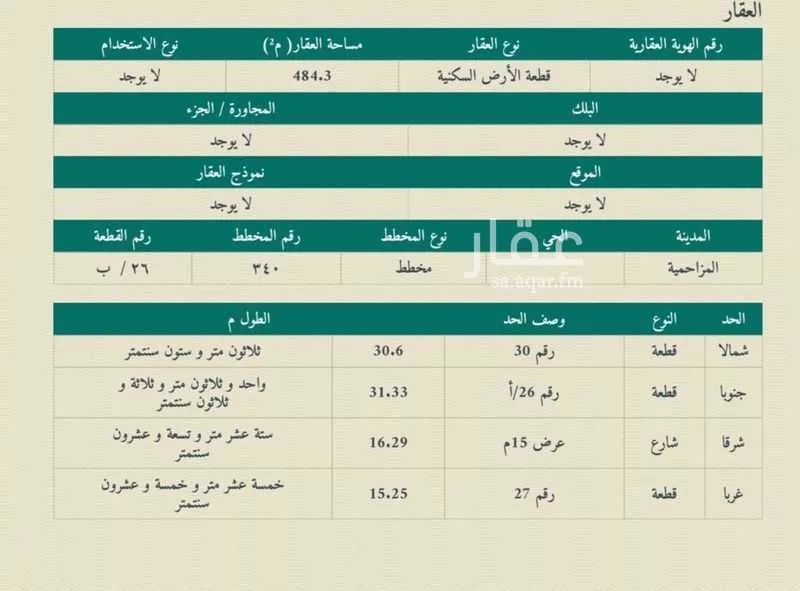 أرض للبيع في شارع الحزيمية 51 ، حي الحزيمية ، المزاحمية ، المزاحمية 1 صورة