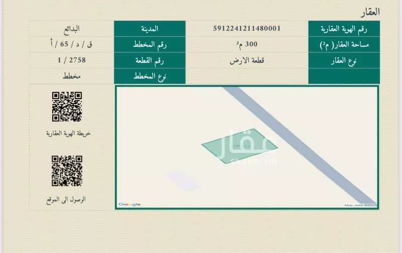 أرض للبيع في حي الإسكان, مدينة البدائع, منطقة القصيم 1 صورة