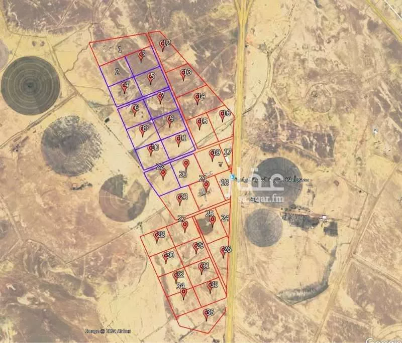 أرض للبيع في حي مزارع الداهنه (القويطير الادني), مدينة مزارع الداهنه (القويطير الادني), منطقة الرياض 1 صورة