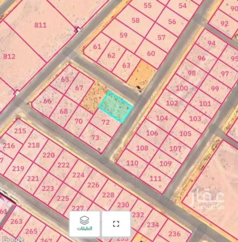 أرض للبيع في شارع 23096824, حي الشقة, مدينة بريده, منطقة القصيم 1 صورة