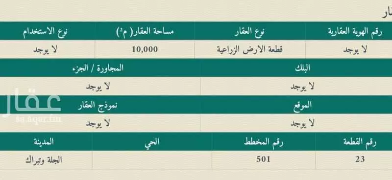 أرض للبيع في شارع 0000, حي تبراك, مدينة الجلة, منطقة الرياض 1 صورة