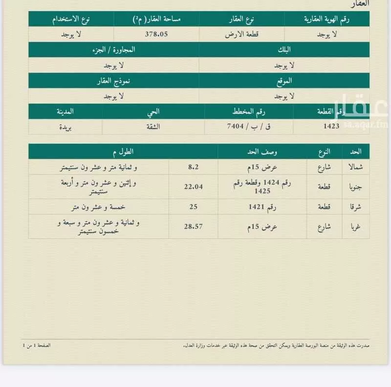 أرض للبيع في بريدة ، بريدة 1 صورة